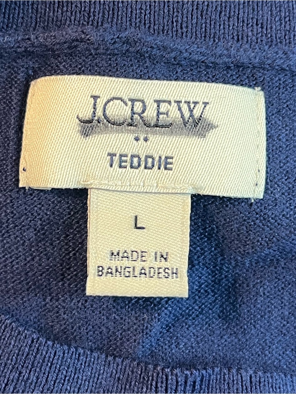 J.Crew Cotton Teddie sweater in blue - Picture 5 of 6